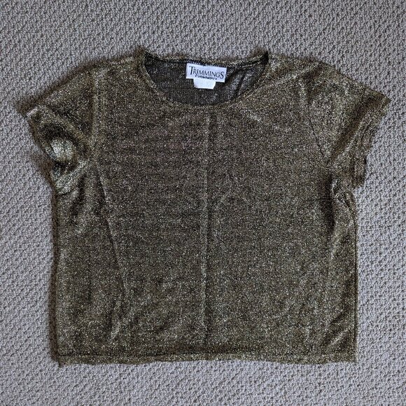 Vintage metallic gold t-shirt - Picture 1 of 7